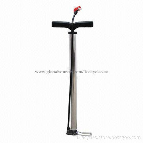 Bicycle pump with CP pipe, measures 35*590mm, weighs 500/550/560/650/700/750g